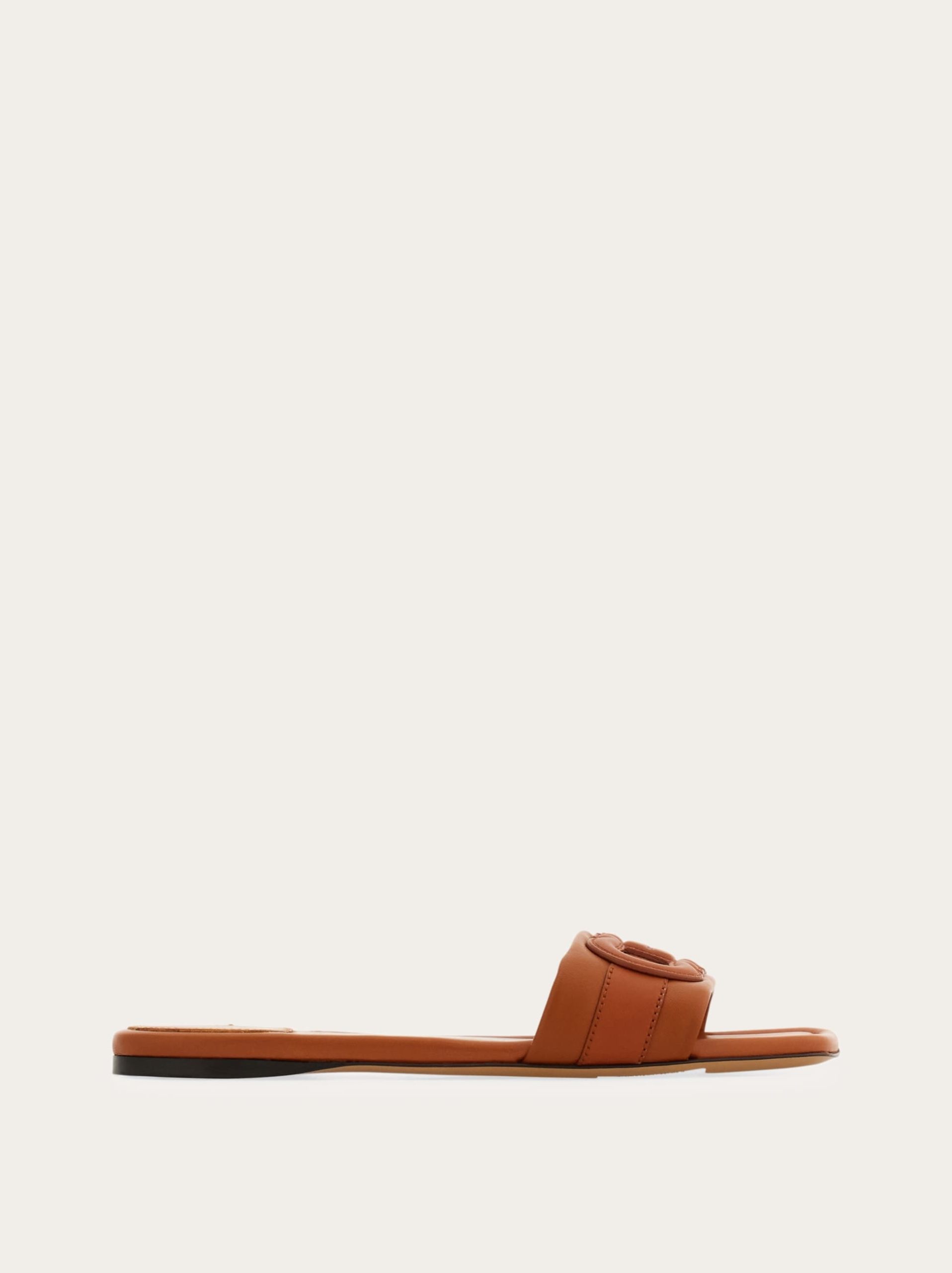 Ferragamo Flat slide with Gancini ornament - Image 1
